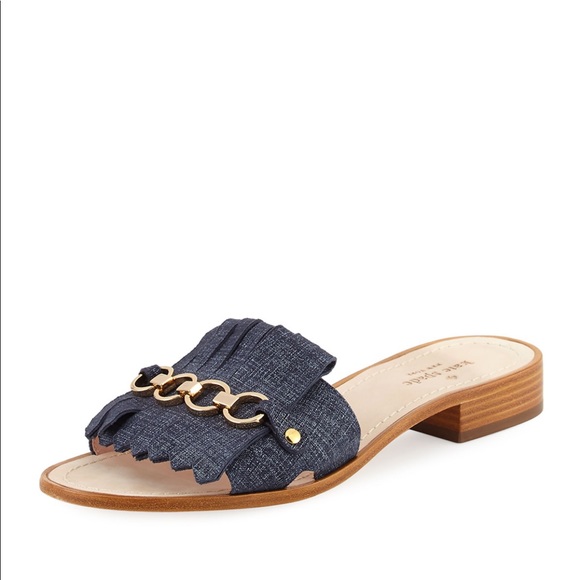 kate spade Shoes - Kate Spade Brie Denim Slide Sandal